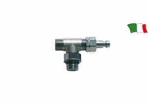 ULTRAFLEX RACCORDO CILINDRO A T IN OTTONE NICHELATO PER TUBAZIONI E POMPE IDRAULICHE